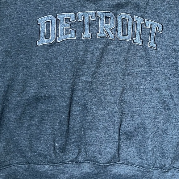 Gray Sweatshirt With Detroit on Front - Picture 6 of 9